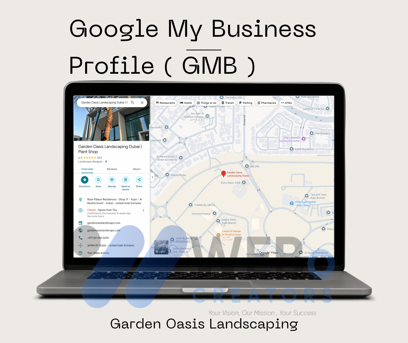 Garden Oasis Landscaping Google My Business Creation